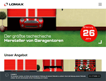 Tablet Screenshot of lomaxeurope.com